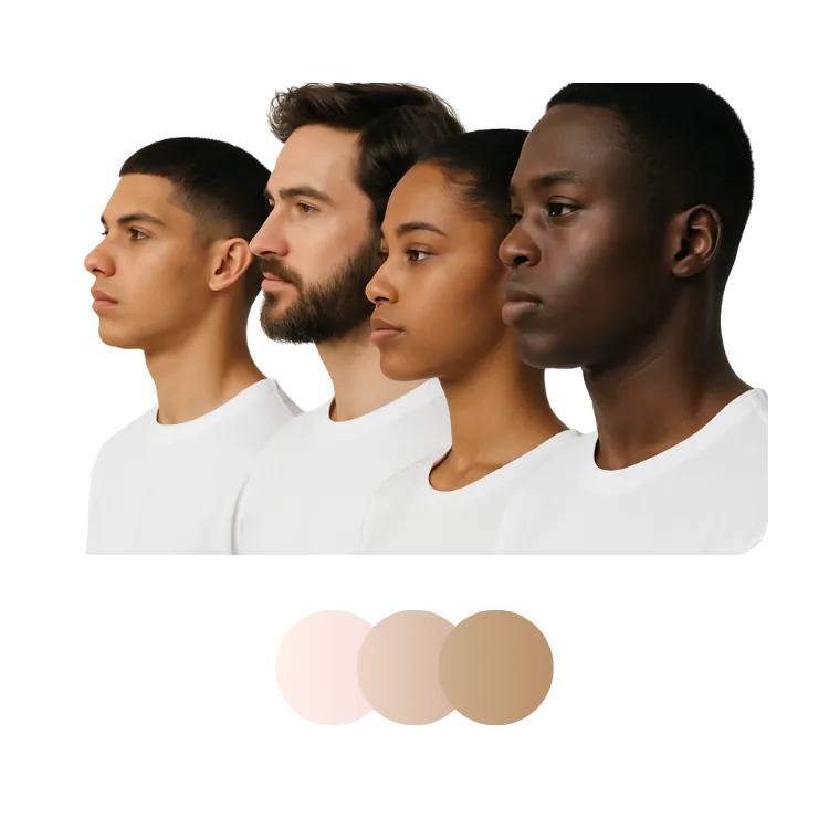 Inclusive skin analysis for all skin tones and types